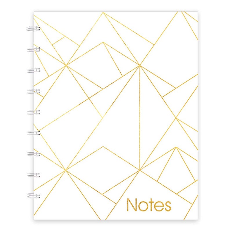 Blueline MiracleBind Notebook, Gold Collection, White, Large, 11 x 9 1/16 inches (AF3100.01) - Image 1